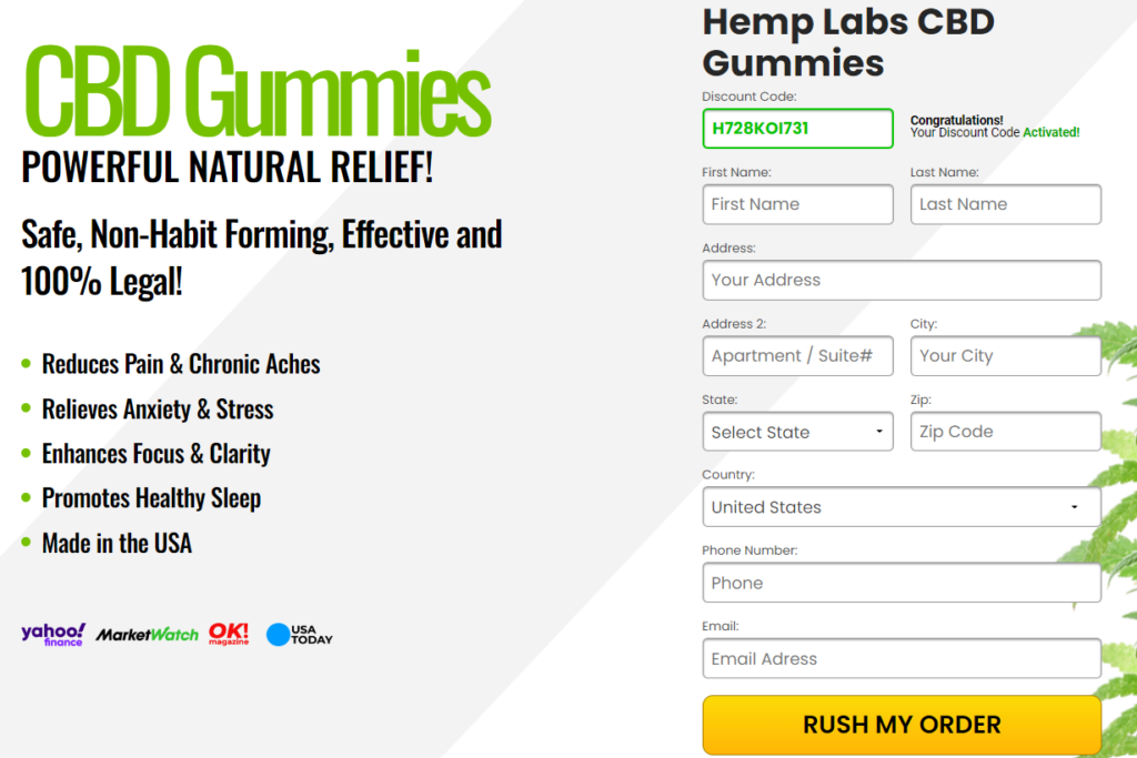 Hemp Labs CBD Gummies Buy